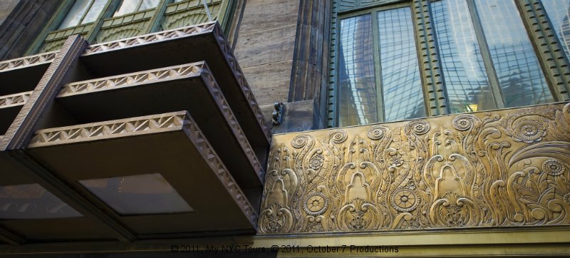 Detail of the facade of the Chanin Building