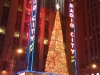 Christmas decorations on Radio CIty Music Hall